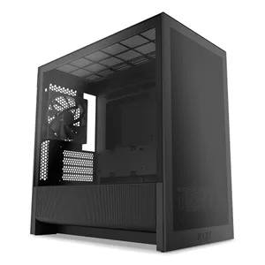 NZXT H3 Flow Gaming PC Gehäuse Midi-Tower All Black Seitenfenster
