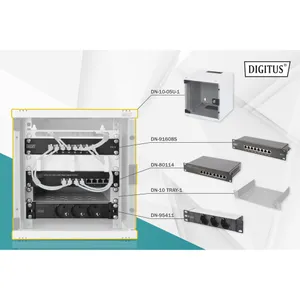 DIGITUS Netzwerk-Set 254 mm (10") - 6HE, 312 x 300 mm (B x T)