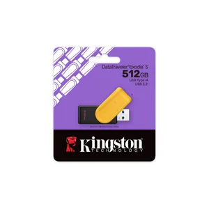 Kingston 512 GB DataTraveler Exodia 3.2 Gen1 USB-Stick Schwarz/Gelb
