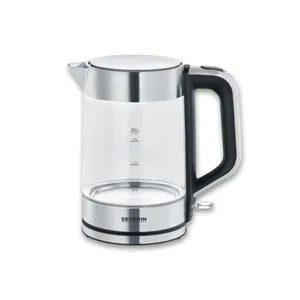Severin WK 3420 Wasserkocher 2200W 1,7l transparent/schwarz/silber