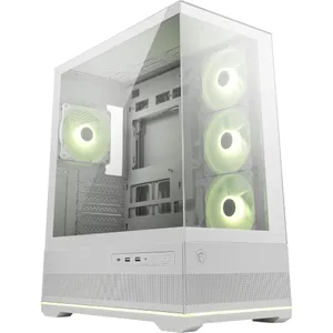 MSI MAG PANO 110R Gaming PC Gehäuse Midi-Tower Weiß Seitenfenster