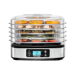 Rommelsbacher DA 350 Dörrautomat Edelstahl/schwarz 5 Etagen, 350W