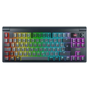 Cherry XTRFY MX 8.3 TKL Tastatur kabellos / kabelgebunden (Funk / Bluetooth), Schwarz