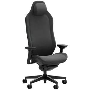 Fractal Refine Gaming Chair Fabric Dark/ Schwarz | Synchro-Tilt Mechanismus, Rückenlehne mit integrierter Lordosenstütze