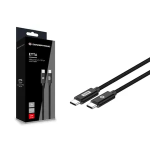 Conceptronic ETTA03B12 USB C-C PD 3.1 240W Ladekabel 1.2m