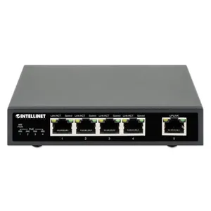 Intellinet 5-Port Gigabit Ethernet PoE+ Switch