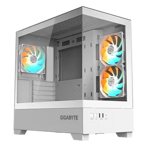 Gigabyte C201 Gaming PC Gehäuse Midi-Tower Weiß Seitenfenster