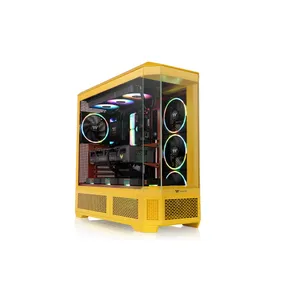 Thermaltake View 600 Gaming PC Gehäuse Big-Tower butter caramel Seitenfenster