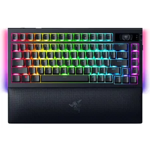 RAZER BlackWidow V4 Pro 75% Gaming Tastatur kabelgebunden / kabellos (Funk / Bluetooth), Mechanisch, Schwarz (Layout: englisch INT)