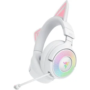 Razer Kraken Kitty V3 Pro Gaming Headset kabellos / kabelgebunden (Funk / Bluetooth) Weiß