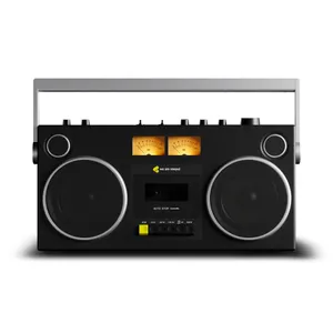WeAreRewind Curtis Tragbarer Kassettenspieler mit Bluetooth schwarz
