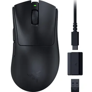 Razer DeathAdder V3 HyperSpeed Gaming-Maus Schwarz kabelgebunden / kabellos (Funk / Bluetooth) für Rechtshänder