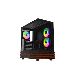 Thermaltake View 270 Plus Gaming PC Gehäuse Midi-Tower Black Seitenfenster