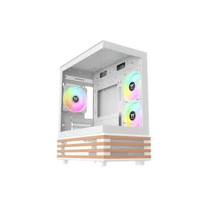 Thermaltake View 170 Gaming PC Gehäuse Mini-Tower Snow White Seitenfenster