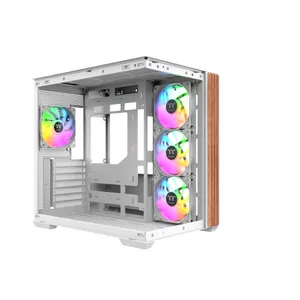 Thermaltake View 380 Gaming PC Gehäuse Midi-Tower Snow White Seitenfenster