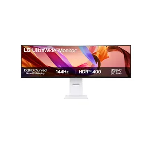 LG UltraWide 49U950A-W 49 Zoll DQHD Nano IPS Panel 32:9 144 Hz Curved Monitor
