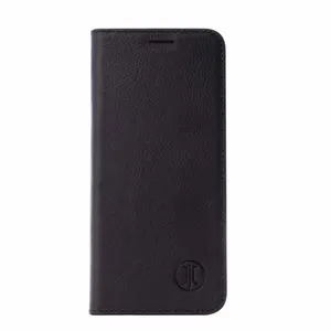 JT Berlin Echtleder BookCase Tegel für Apple iPhone 17 schwarz