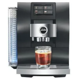 JURA Z10 (EB) Kaffeevollautomat, 51 Spezialitäten, 4,3"-Touchscreen, WiFi, Light & Cold Brew, Sweet Foam mit Sirup- & Schokoaufsatz, Coffee Timer, Aluminium Black