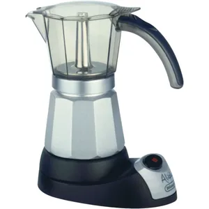 DeLonghi EMKM 6.B Alicia Plus Silber Elektrischer Espressokocher