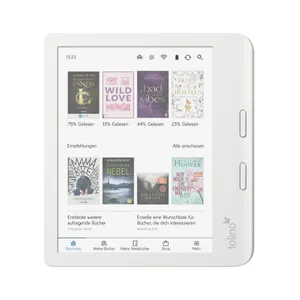Thalia tolino vision color eBook-Reader; 7"-E-Ink-Farb-Display weiß