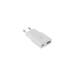 Xtorm Go2 Series SlimLine Wand-Ladegerät 25W 1x USB-C/ 1x USB-A weiß