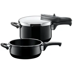 Silit Silargan® Sicomatic t-Plus Schnellkochtopf-Set 22 cm 4,5/3,0 l Black