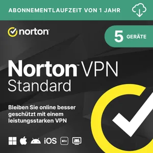 Norton VPN Standard 1 Nutzer /5 Geräte/1 Jahr ESD  DE