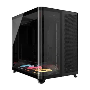 Corsair Air 5400 Gaming PC Gehäuse Midi-Tower Schwarz Seitenfenster