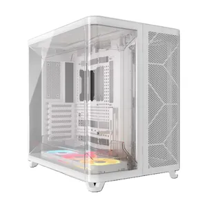 Corsair Air 5400 Gaming PC Gehäuse Midi-Tower Weiß Seitenfenster