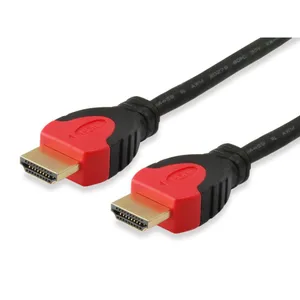 Equip 119341 HDMI 2.0 High Speed Kabel, Stecker auf Stecker, 1m, rot