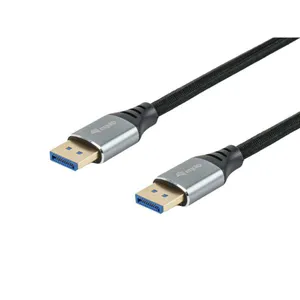 Equip 119283 DisplayPort 2.1 Premium-Kabel, Stecker auf Stecker, 3m, silber