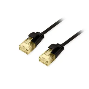 Equip 62690307101 Slim-Patchkabel, Cat.6A, U/UTP, 1m, Schwarz