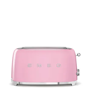 SMEG TSF02PKEU 50s Style 4 Scheiben Langschlitz Toaster Cadillac Pink