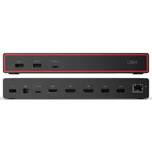 Lenovo ThinkPad USB4 Dock 5000 - 8K/60Hz, 4K/144Hz, 2x DP, 1x HDMI, 4x USB-A (10Gbps) 2x USB-C, Gbit-LAN, 100W PD 3.1, 100W Netzteil