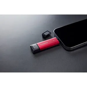 Kingston SPSD Dual Portable 1 TB externe Festplatte (SSD) USB-C / USB-A Rot