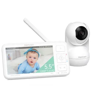 Momcozy Video-Babyphone BM03 13,97cm (5,5 Zoll) mit Akku, 1080P HD-Kamera