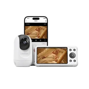 Momcozy Video-Babyphone BM04 12,7cm (5 Zoll) mit Akku, WiFi 1080P HD-Kamera