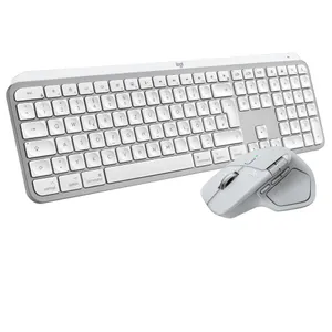 Logitech Keys S Combo (2026) für Mac Weiß-Silber, Kabellose Maus-Tastaturkombination, Bluetooth, Logi Bolt, inkl. MX Master 4