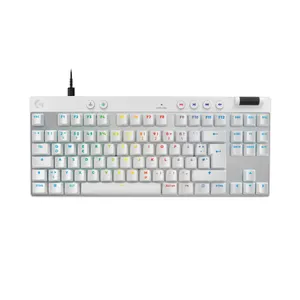Logitech PRO X TKL RAPID Gaming Tastatur kabelgebunden, Mechanisch, Weiß