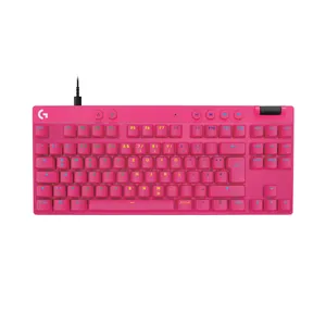 Logitech PRO X TKL RAPID Gaming Tastatur kabelgebunden, Magenta