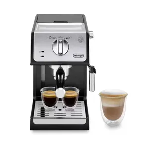 DeLonghi ECP 33.21.BK Siebträger Espressomaschine silber/schwarz