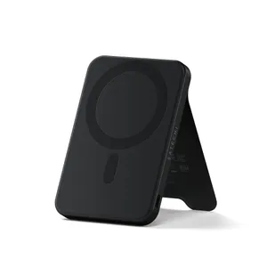 Satechi OntheGo Magnetic Qi2 Powerbank Stand 10000 mAh Schwarz