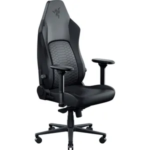 Razer ISKUR V2 NewGen Schwarz Gaming-Stuhl mit atmungsaktivem Komfort, Razer HyperFlex™ Lordosenstütze