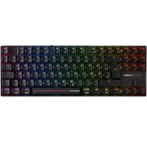 Cherry XTRFY MX 8.2 Pro TMR Tastatur kabellos / kabelgebunden (Funk / Bluetooth), Schwarz