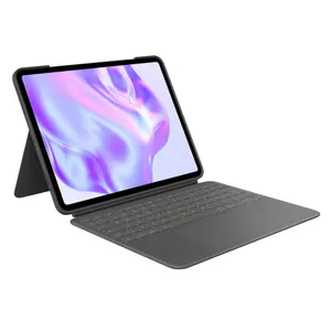 Logitech Combo Touch Tastatur-Case Grafit für iPad Pro 13 Zoll (M4/M5), Hintergrundbeleuchtete Tastatur und präzises Trackpad