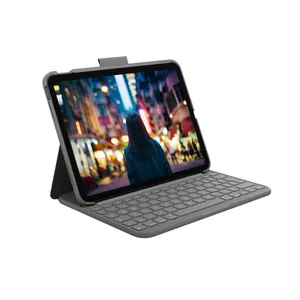 Logitech Slim Folio Hülle und Tastatur für Apple iPad 10,9 Zoll (2022) und iPad 11 Zoll (A16/2025)