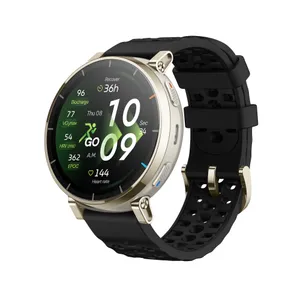 Amazfit Active 3 Premium 45 mm Smartwatch Black mit GPS, NFC, AMOLED, Saphirglas und HYROX-Modus