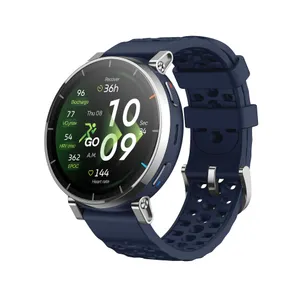Amazfit Active 3 Premium 45 mm Smartwatch Dark Blue mit GPS, NFC, AMOLED, Saphirglas und HYROX-Modus