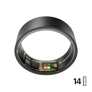 ULTRAHUMAN Ring Air - Smart Ring für Frauen und Männer - Schlaf -und Fitness Tracking Wearable - Herzfrequenz - Smartring Matte Grey Größe 14