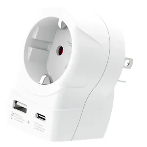 SKROSS Europa für USA USB AC20PD Reiseadapter mit USB 1.500284-E